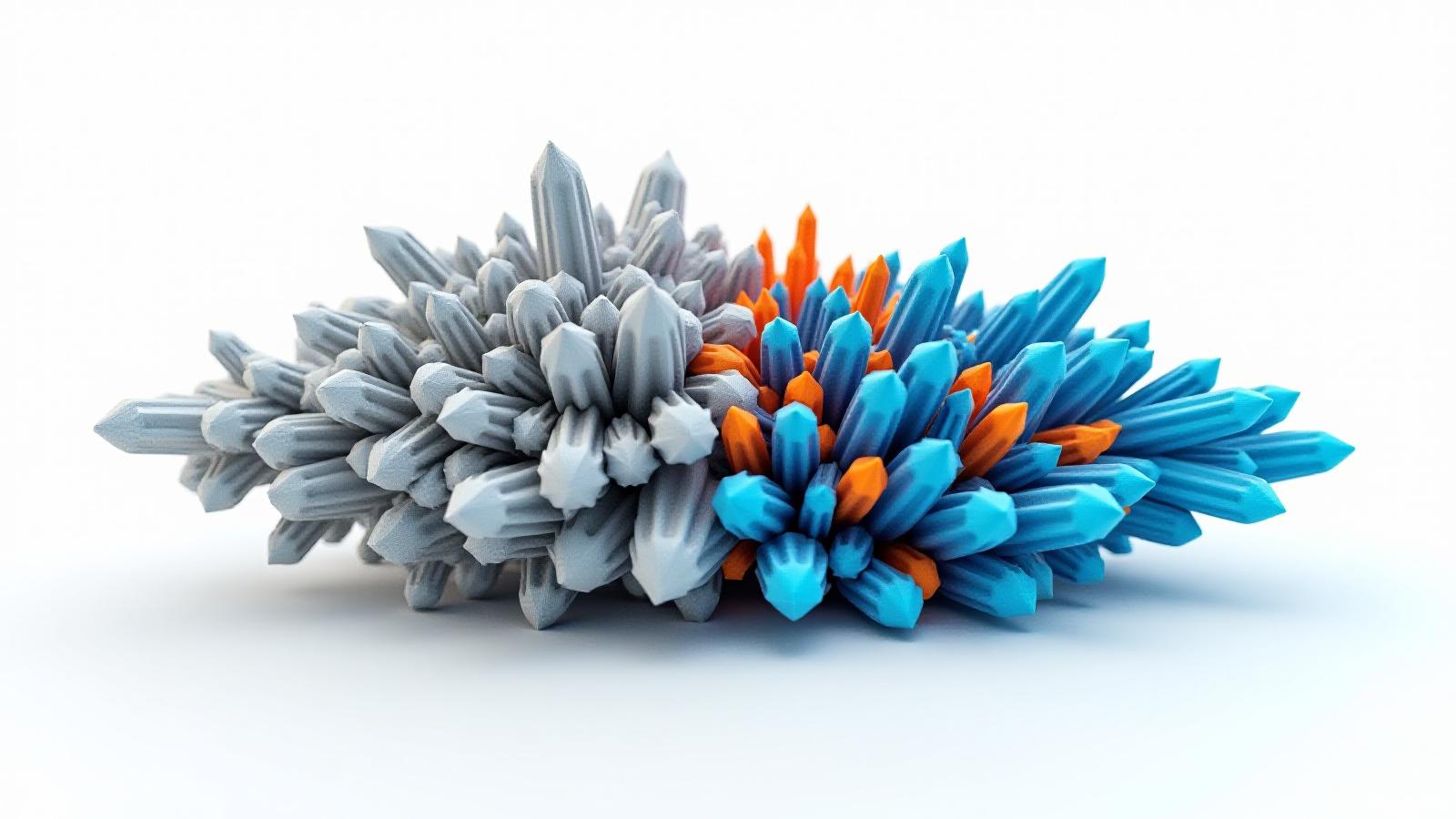 Conceptual illustration of new microservices gradually replacing components of a monolithic system