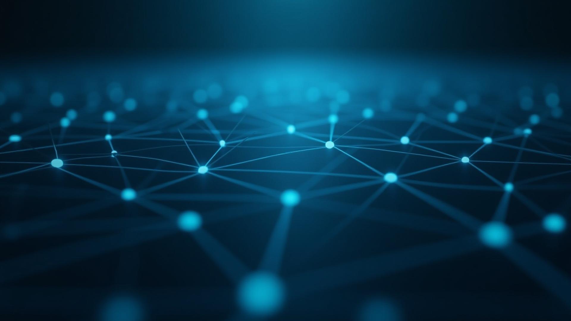 Abstract visualization of enterprise software data flows and strategic alignment